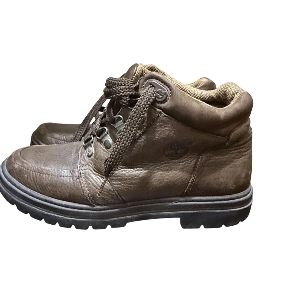 Mens‎ Timberland Brown Leather Hiking Boots size 9M
